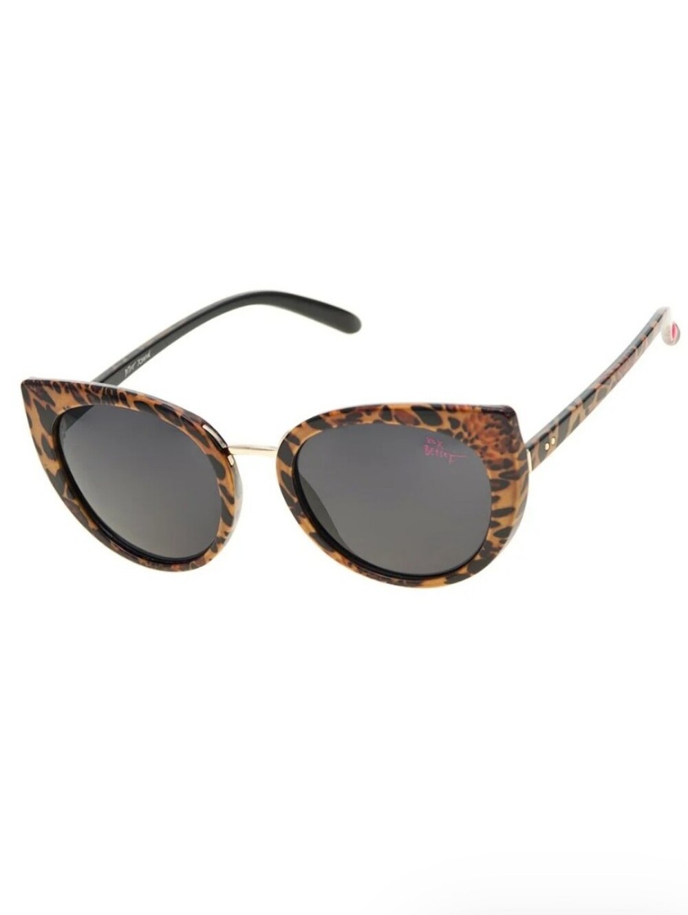 Betsey Johnson Tortoiseshell Cat Eye Sunglasses - Brown and Black